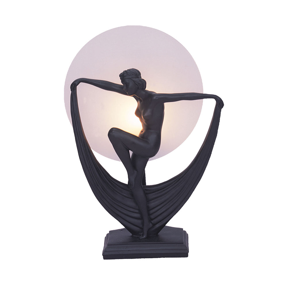Naomi Art Deco Lamp Black